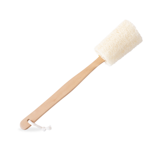 Loofah Back Scrubber with Wooden Handle