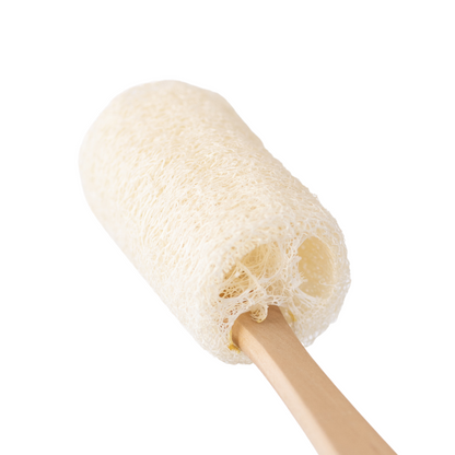 Loofah Back Scrubber with Wooden Handle